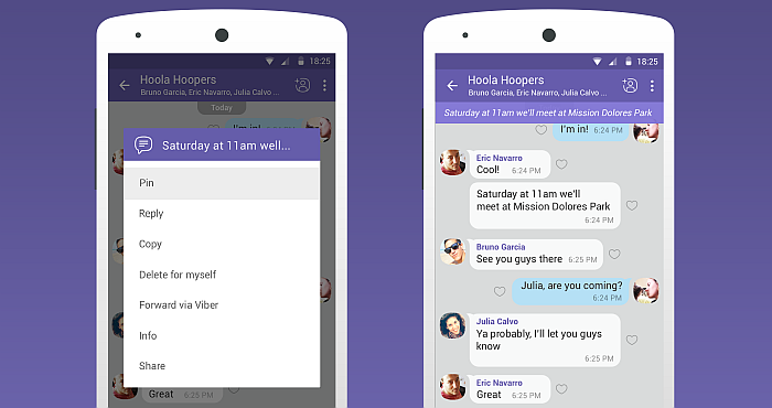 Broadcast Messages, Replies in Groups and more from Viber